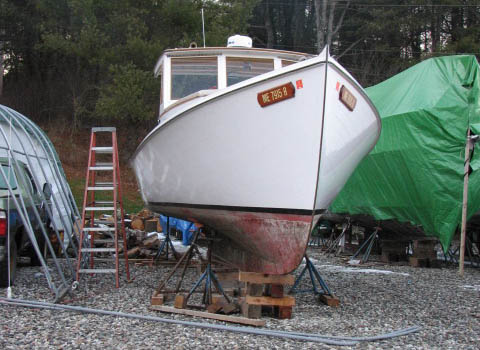 Lowell wooden boat storage