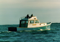 Carroll Lowell's wooden yacht Sea Scribe